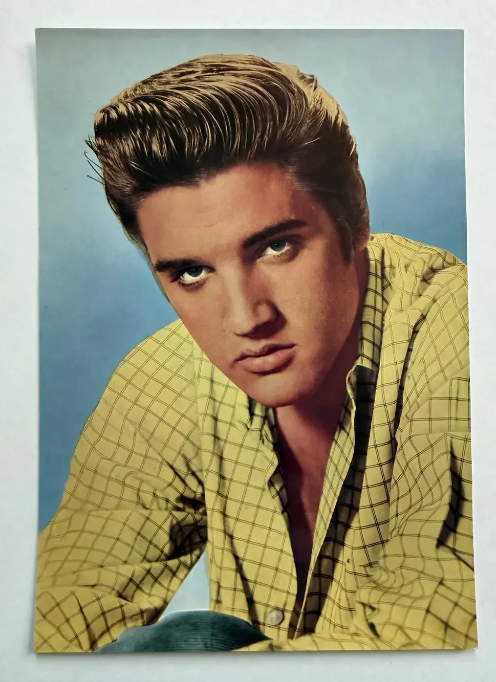 SUPER RARE German 1950s Elvis Presley Oversized Postcard King TCB Elvis Card EP